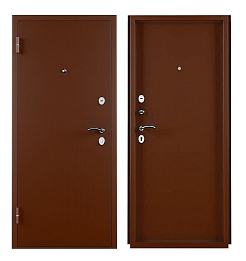 Дверь Промет Титан 2050/860 правая мет/мет антик медь