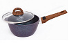 Ковш Kukmara Granit ultra original со съемной ручкой стеклянной крышкой 2,2 л КГО0225а