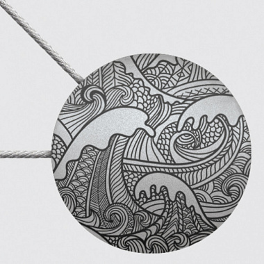 Клипса магнитная Гобелен D45 Сатин/Черный 3Ч