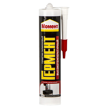 Герметик Момент Гермент высокотемпературный силикон красно-коричневый 300 мл 1306507
