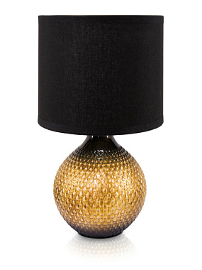 Светильник Lucia Дубай настольный темное золото/черный 60W E14 449