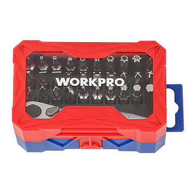 Набор бит Workpro с трещоткой 32 предмета WP200534