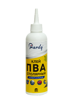 Клей Hardy ПВА столярный сверхпрочный универсальный 500 мл
