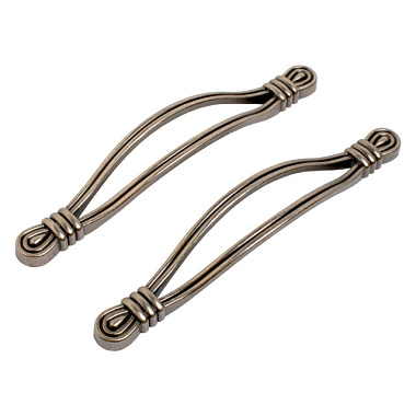 Ручка-скоба StahlBuro C2510-128 AS мебельная состаренное серебро 2 шт 15648***