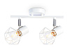 Спот настенно-потолочный Ambrella TR8628/2 WH/CH белый/хром E27*2 max 40W 260*91*175