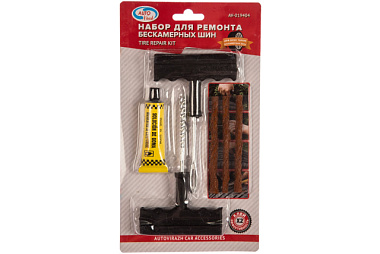 Набор Avtovirazh для ремонта бескамерных шин 7 предметов AV-019404
