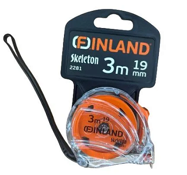 Рулетка Finland Skeleton 3 м*19 мм 2281