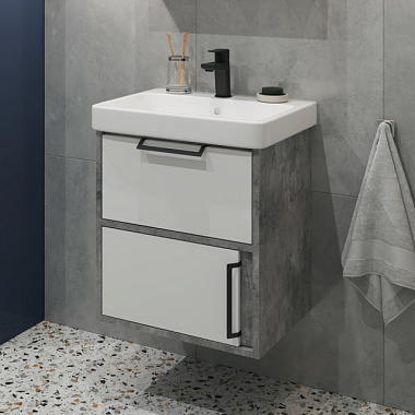 Тумба Eva Gold Hunter 55 подвесная к умывальнику Адриана 55