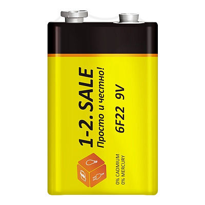 Элемент питания 1-2.Sale 6F22/9V 1S 838109
