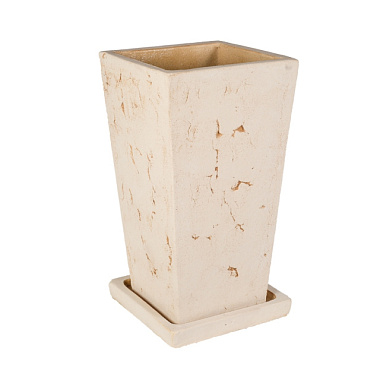 Горшок цветочный Кубэ №1 шамот 1487