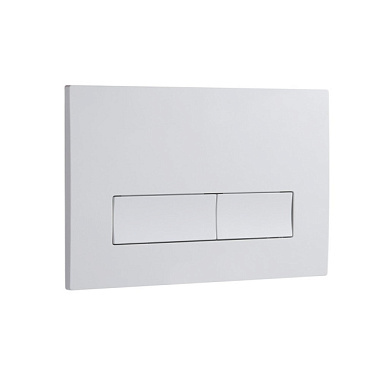 Кнопка смыва Eva Gold 02 пластик прямоугольник белая для инстал Eva Gold 400 и Eva Gold 500 EG100016