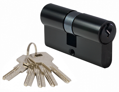 Механизм цилиндровый Vettore ZN M70 Z MBP 35*35 5 ключей черный матовый 