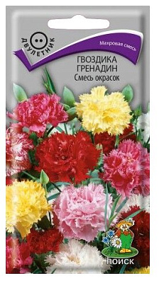 Гвоздика Гренадин Поиск Смесь окрасок Двулетние 0,25 г 190622