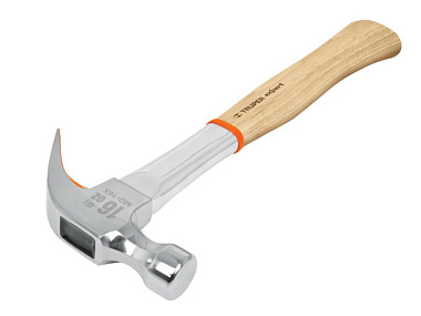 Молоток-гвоздодер Truper MO-16X профессиональный с полированным бойком 16653