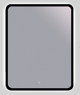 Зеркало Eva Gold Maria Black light прямоугольное с LED подсветкой 100*80 см EG500047