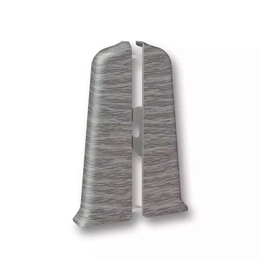 Заглушка Идеал Деконика для плинтуса 210 Дуб пепельный 1 пара 85 мм