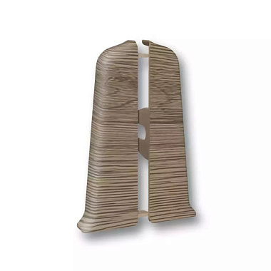 Заглушка Идеал Деконика для плинтуса 205 Дуб капучино 1 пара 85 мм