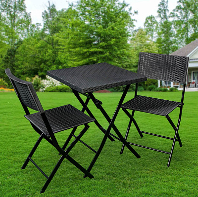 Набор мебели Garden Story Ola Dom складной антрацит ЭП 873147