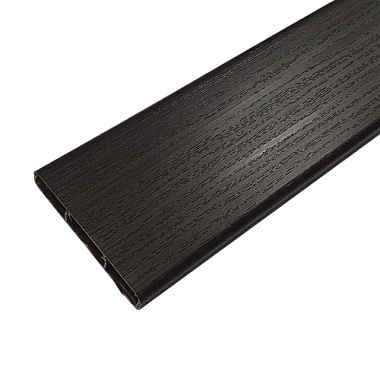 Наличник Идеал Деконика с кабель-каналом Венге темный 70 мм*2,2 м 303 ВНГ ТЕМ