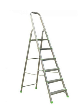 Стремянка Алюмет алюминиевая матовая 6 ступеней АМ706