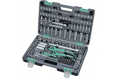 Набор инструментов Stels 1/4", 3/8", 1/2" CrV S2 усиленный кейс 151 предмет 14114
