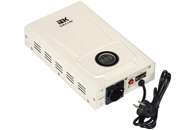 Стабилизатор напряжения IEK Slim напр. 1-ф. настеный 0,5кВА IVS22-1-D05-09