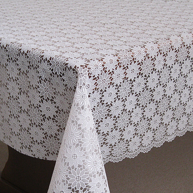 Клеенка Towa Ажурная белый 138см ТВ7965 6012
