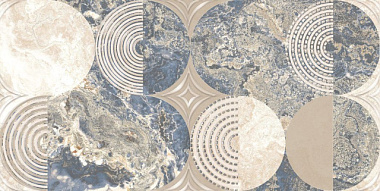 Декор настенный Axima Ричмонд D1 Люкс синий 30*60 см з