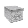 Короб для хранения Орнамент Д400 Ш300 В250 серый UC-203