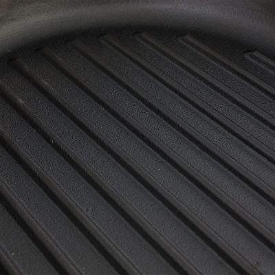 Сковорода-гриль Биол чугунная литая ручка 24 см 1124