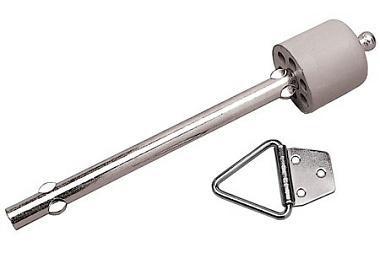 Ограничитель Левша дверной с анкерным креплением серый 220 мм У4-9567.Сер