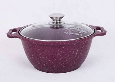 Кастрюля Kukmara Trendy style со стеклянной крышкой 2 л к21tsm