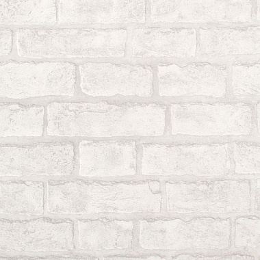 Обои Гомель Кирпичи бумажные дуплекс 0,53*10 м белые 5009-11 24.ДТА