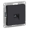 Розетка Schneider Electric Atlasdesign компьютерная RJ45 механизм карбон ATN001083
