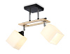 Люстра Ambrella TR9503/2 BK/CH/FR черный/хром/белый матовый E27/2 max 40W 510*100*270
