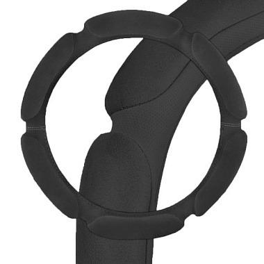 Оплетка Skyway спонжевая замша увеличенные 6 подушечек M Черная S01101065