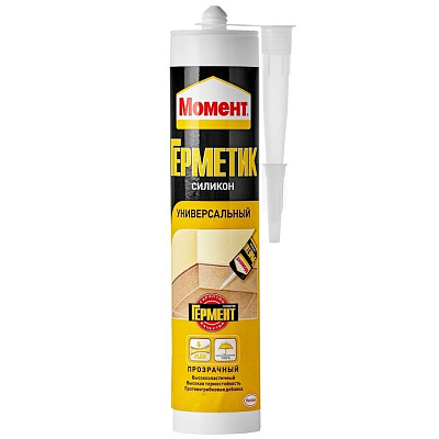 Герметик Момент универсальный силикон прозрачный 280 мл 1120114