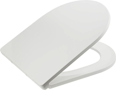 Сиденье для унитаза Articplast с крышкой универсальное U-образное микролифт дюропласт белый 7007
