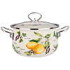 Кастрюля эмалированная Agness Секретные ингредиенты со стекл крышкой 2.8 л 20*12 см 915-127   