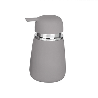 Дозатор Аквалиния Soft для жидкого мыла керамика серый B4333A-1G