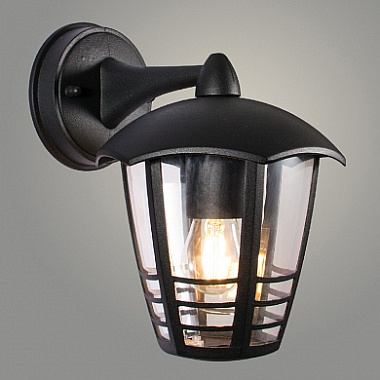 Светильник Росток уличный настенный SJ17041-WD черный 1*E27 h240 SHJ22 988024252