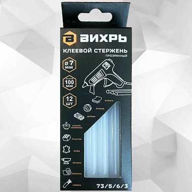 Стержень клеевой Вихрь 7*100 мм 73/5/6/3