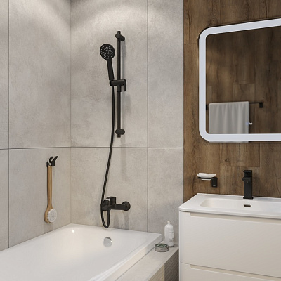 Стойка Iddis Ray для душа черная матовая RAY70B0i17