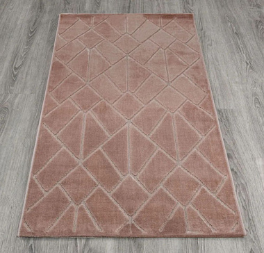 Ковер Soft Прямоугольник 2,4*3,4 м PINK/PINK J744A