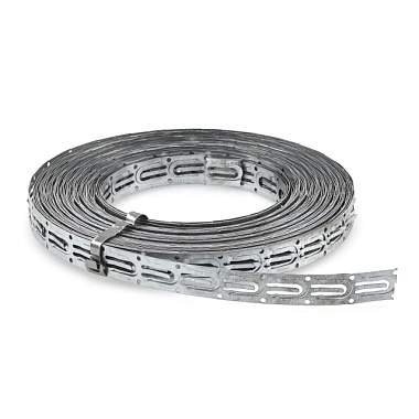 Лента Стройбат для теплых полов монтажная белый цинк 21*0,55 25 м 121150