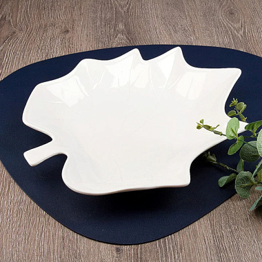 Блюдо сервировочное Nouvelle Home Маршмеллоу фарфор 30*25*4 см min3 0530107