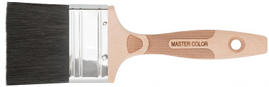 Кисть Master Color флейцевая 50% ПБT/50% чер. натур. щетина, нержавеющий обжим. 70*18 мм 30-0055д*