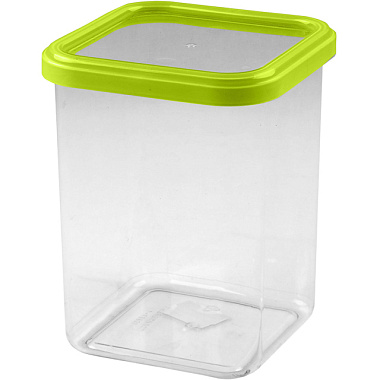 Банка Полимербыт Cubbo квадратная премиум 1,2 л С26702