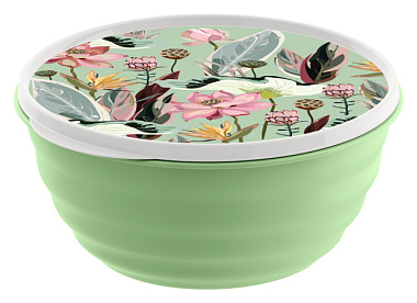 Миска Idiland Latina с крышкой с декором зеленый 3,2 л 222133718/08
