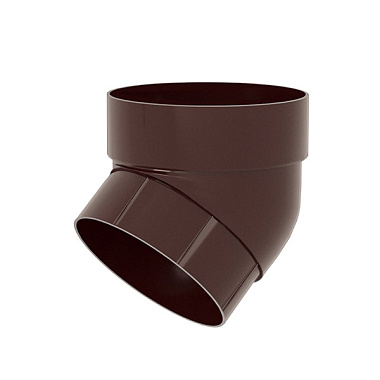 Колено трубы Grand Line ПВХ GL 67° 120/90 RAL 8017 Шоколад 00118716